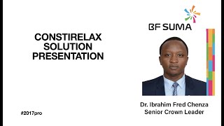 ConstiRelax Solution Products Presentation by Dr Ibrahim ChenzaPhD [upl. by Odnomar]