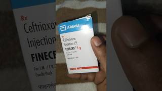 Finecef 1g Vial Injection Use Sides Effects Dose ceftriaxone viral videos vial [upl. by Naujled]