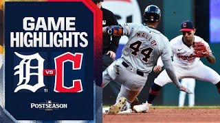 Tigers vs Guardians ALDS Game 2 Highlights 10724  MLB Highlights [upl. by Bernardi616]