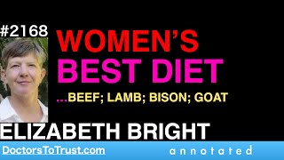 ELIZABETH BRIGHT c1  WOMEN’S BEST DIET …BEEF LAMB BISON GOAT [upl. by Eli]