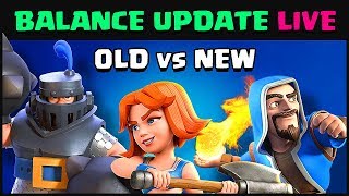 Balance Changes JUNE 2018 BEFORE amp AFTER  Clash Royale [upl. by Lilybel]