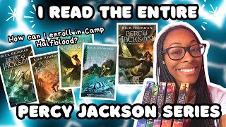 reading vlog 📚✨ I read the entire percy jackson series for the first time 🍜✨📚 [upl. by Weiss714]