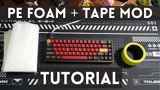 How to PE Foam and Tape Mod your Mechanical Keyboard  KBD67lite amp NK65 Sound test [upl. by Atnima]