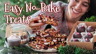 Easy NOBAKE treats perfect for the holidays 🎄 [upl. by Eanerb86]