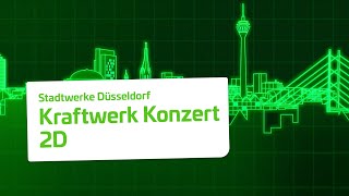 Kraftwerk Konzert  2 D Video  Stadtwerke Düsseldorf [upl. by Cuyler]