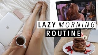 Lazy morning routine  Easy healthy pancake recipe [upl. by Yeslrahc]