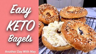 Easy KETO Bagel Recipe  The BEST Keto Bagels Youll Ever Have  KETO Breakfast Ideas  KETO Bread [upl. by Garfield]