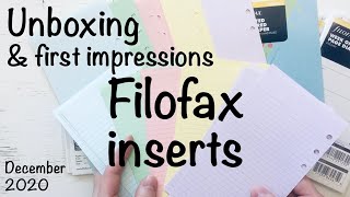 My first order from Filofax UK  unboxing amp first impressions of Filofax personal inserts 2021 43 [upl. by Akcir959]