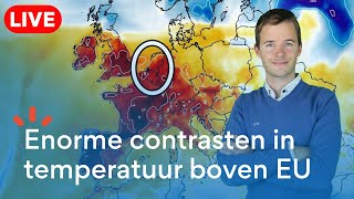 LIVE Bijzondere weerkaarten op komst voor Europa [upl. by Ebeohp679]