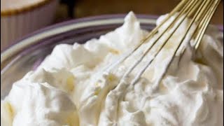 Whipped Cream HomeMade RecipeMake at HomeCook with Vandna’s Kitchen [upl. by Elburt]