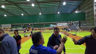 Chibi Titans vs MDBA Saints XD2  Badminton Veterans 2024 Bendigo [upl. by Wil505]