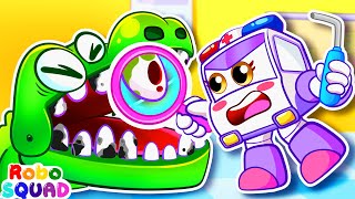 Doctor Checkup Song 🦷😁 Where are My Teeth Song  Nursery Rhymes  RoboSquad Kids Songs [upl. by Nylaj62]