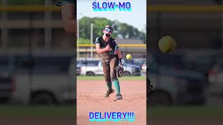 Softball Pitching in Slow Motion Every Detail Revealed fastpitch [upl. by Pasahow]