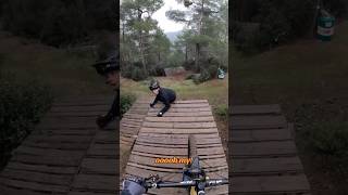 This was INSANE 🤯 Massive mtb drop FAIL [upl. by Atirhs]