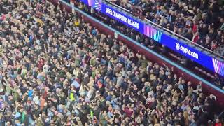 Villa chant against Bayern Munich [upl. by Eisak]