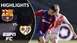 Rayo Vallecano vs Barcelona  LALIGA Highlights  ESPN FC [upl. by Japha]