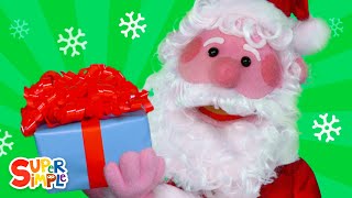 SANTA  ft the Super Simple Puppets  Kids Christmas Music  Super Simple Songs [upl. by Mimi544]