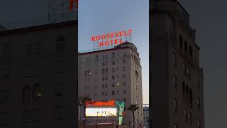 The ROOSEVELT HOTEL  Los Angeles California🏢 Hollywood california cali [upl. by Notlih]