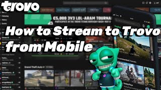 How to stream to Trovolive from Mobile  Basic Tutorial [upl. by Epul584]