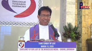 Holy mass  Waray  Waray  Third Sunday of Lent  March 15 2020 [upl. by Linn]