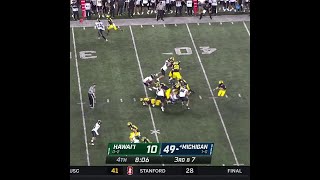 quotGash with a Gashquot Isaiah Gashs Rushing Touchdown vs Hawaii  Big Ten Football [upl. by Laflam]