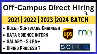 Biggest Hiring  Role Software EngineerData Science Intern  2021 2022 2023 2024 BATCH [upl. by Atiruam1]