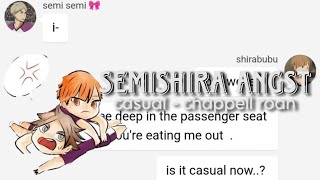 semishira angst  casual  chappell roan  haikyuu texts part 12 [upl. by Wrench]