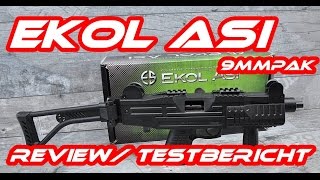 Ekol Asi GSG 9mmPAK Testbericht Review Schreckschusswaffe [upl. by Bennir]