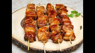 CÓMO HACER PINCHOS DE POLLO  Cómo Hacer Brocetas de Pollo [upl. by Alhahs]