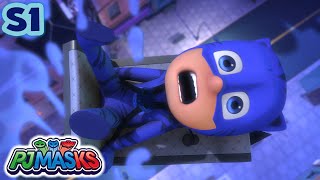 Catboy VS RoboCat  PJ Masks S1 E15  Cartoon for kids [upl. by Zelle]