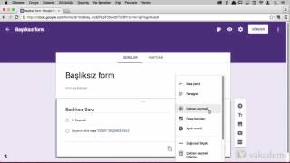 Google Forms ile Form Oluşturma ve Google Forms Ekranına Genel Bakış [upl. by Orlina]