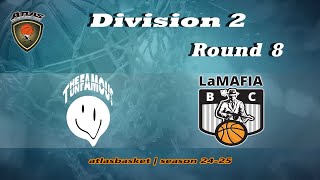 Atlasbasket  Div 2Round 8  THE UNFAMOUS vs LA MAFIA [upl. by Acimaj50]