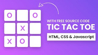 Tic Tac Toe Game  HTML CSS and Javascript [upl. by Neelyam903]