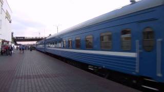 ТЭП600448 отправляется с поездом Полоцк  Москва [upl. by Frederiksen]