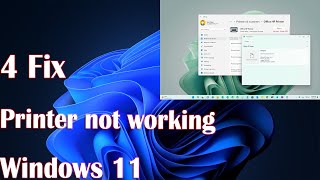 4 Fix Printer not working on Windows 11  How to [upl. by Hizar]