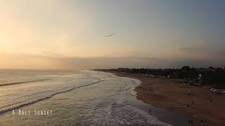 A Bali Sunset  Seminyak  Indonesia 4K Cinematic Drone Footage  DJI Mavic Pro [upl. by Markus]