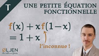 EXO11 Une initiation aux équations fonctionnelles Exercice [upl. by Enylhsa454]