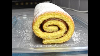 Recette n°7 Gâteau roulé au Nutella [upl. by Notsae956]