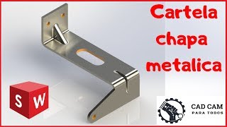 👍CHAPA METALICA EN SOLIDWORKS 7👀 2019 [upl. by Clarey887]