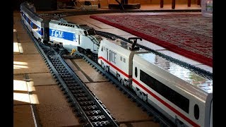 LEGO high speed DB ICE 2 and TGV head on collision crash [upl. by Odnarb]