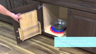 Medallion Cabinetry Installed Cutting Board Door Rack Kitchen Storage Part 23 [upl. by Fransis817]