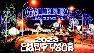 2023 GATLINBURG CHRISTMAS LIGHT TOUR Opening Night [upl. by Anahsak]