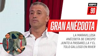 ¡QUÉ MOMENTO La imperdible anécdota de Hernán Crespo junto a Passarella y Gallego en River [upl. by Livy]