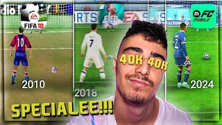 VEDIAMO LEVOLUZIONE di FIFA Mobile Dal 2010 AL 2024🤯  SPECIALE 40K ISCRITTI 🥳 [upl. by Ormand7]