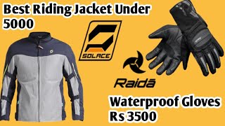 Best Riding Gears Shop In Indore  Rider Junction  Solace Riding Jacket  Raida Alps Gloves [upl. by Ainattirb746]