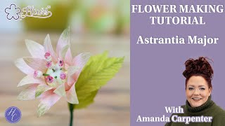 Astrantia Major  Flower Making Tutorial  Amanda  Fleurs  Highlight Crafts [upl. by Delainey]