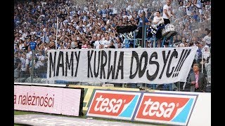 Oprawa quotGrobowa atmosfera Seryjnie pogrzebane marzeniaquot Lech  Legia 20052018 [upl. by Nadda]