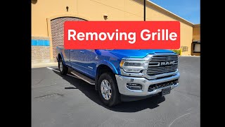 Ram 2500 3500 Removing Grille on 20192023 [upl. by Elleb50]