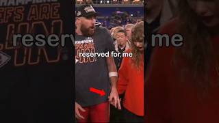 When Travis Kelce dropped Taylor Swifts hand on the field [upl. by Jacobina685]