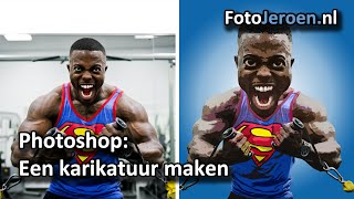 Een karikatuur van een foto maken Photoshop [upl. by Ruhtracm]